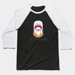 Ok Groomer Shih Tzu Baseball T-Shirt